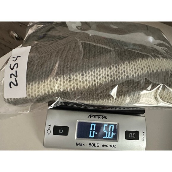 Wooden Ships Paola Buendia NWOT Mohair Blend Striped Sweater M/L Loose Knit SOFT - Picture 9 of 9